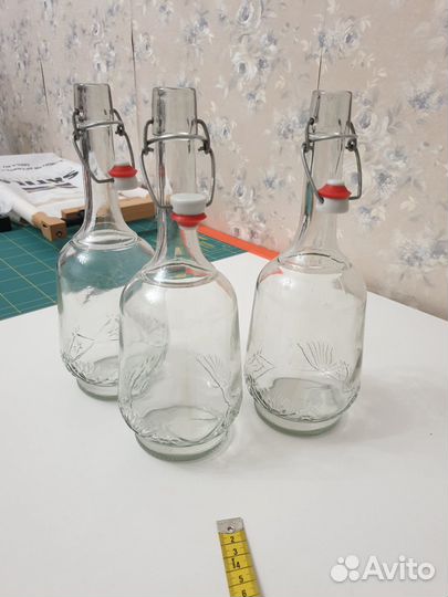 Бутылка с бугельной пробкой разные, IKEA