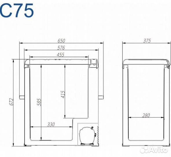 Автомобильный холодильник Alpicool C 75