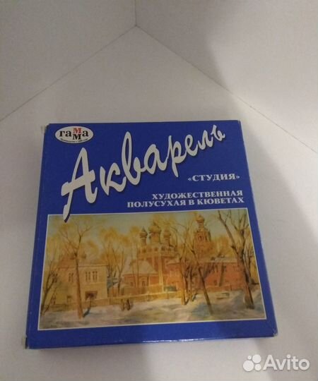 Художественная акварель 12 цветов+белила бн