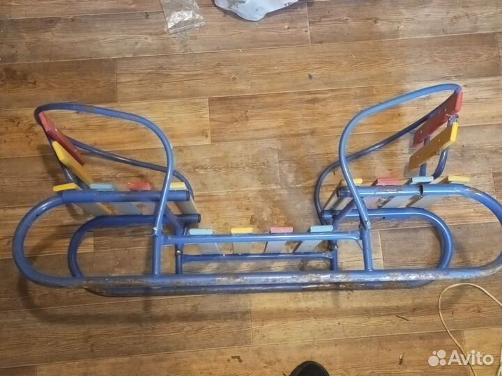 Санки двухместные