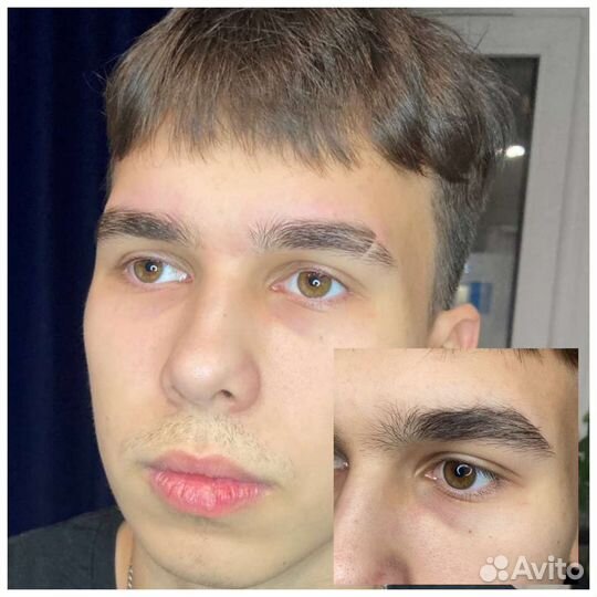 Мужская коррекция бровей