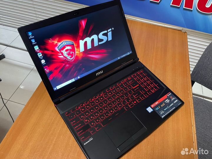 Мощный игровой ноутбук MSI/ GTX 1050Ti 4gb