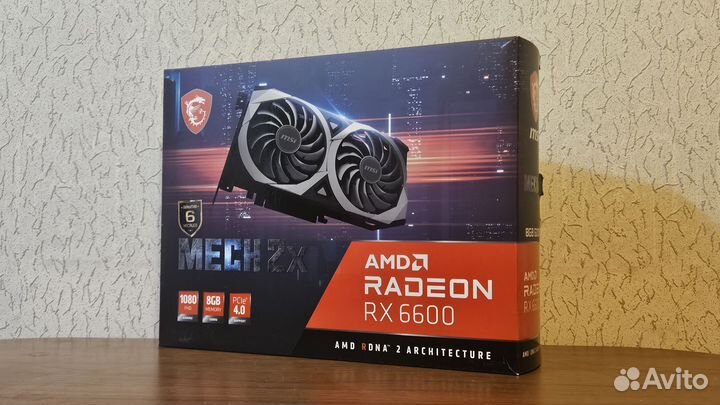 Видеокарта MSI RX 6600 Mech 2X 8GB