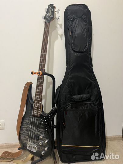 Бас гитара cort 4 струны, комбоусилитель