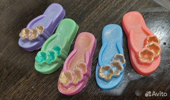 Мыло ручной работы сувенир шлепки подарок