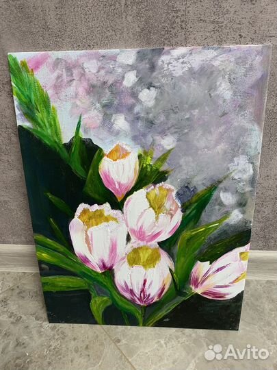 Картина акрилом на холсте