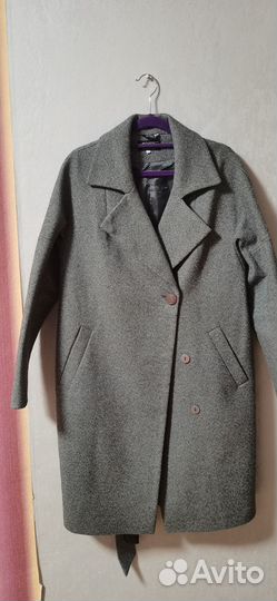 Пальто женское демисезонное 46 48 серое