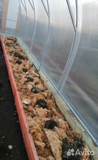 Грибная мульча, удобрение, солома, блоки