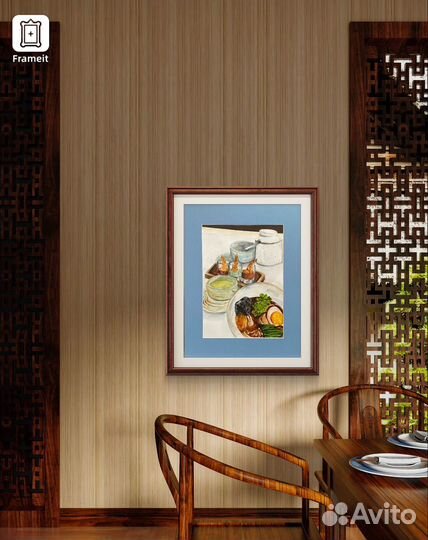 Натюрморт акварелью Ужин