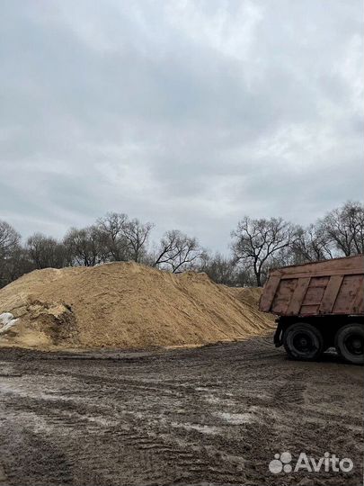 Песок карьерный с доставкой