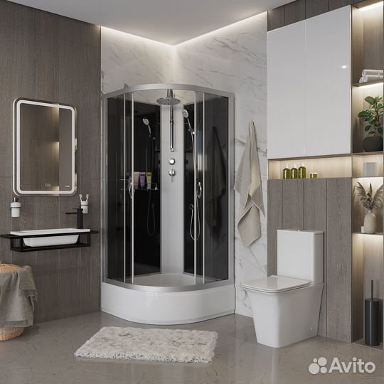 Душевая кабина Niagara Classic NG-3501-14BKT (90х90х210)