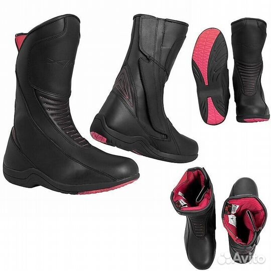 Women's Touring Motorcycle мотоботинки Waterproof American-Pro sally lady Black