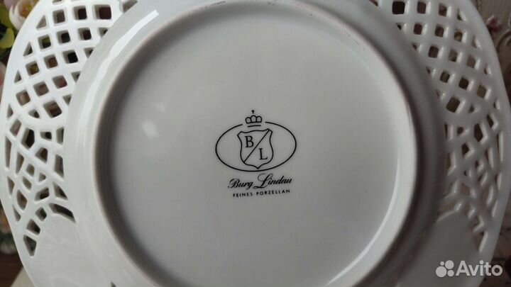 Тарелочка из ажурного фарфора от Burg Lindau