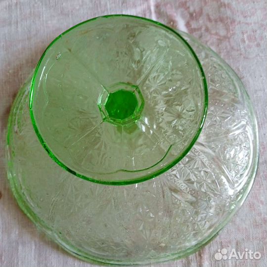 Ваза для фруктов на ножке СССР