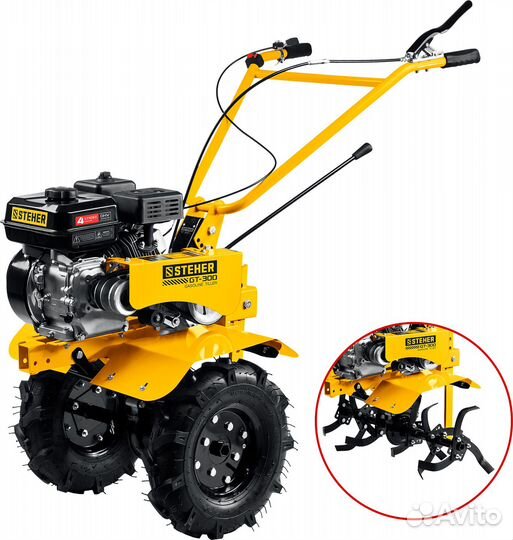 Бензиновый мотоблок steher, 7 л.с. GT-300