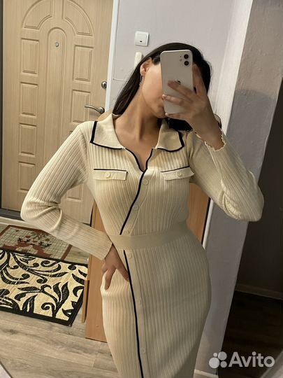 Платье трикотажное