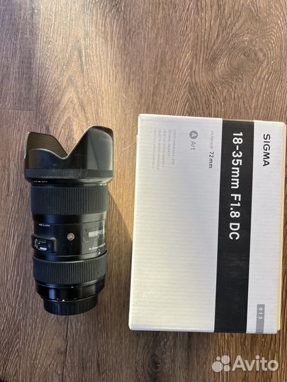 Sigma 18-35 1.8 для canon