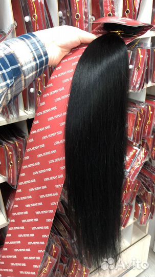 Волосы для наращивания 60 см черные