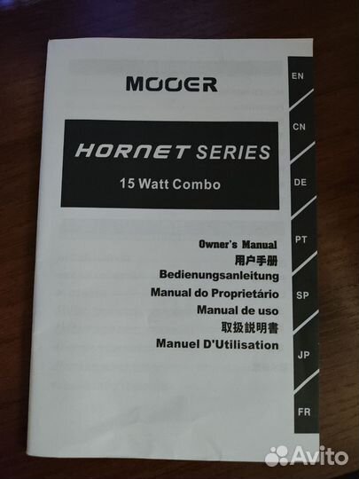 Гитарный комбоусилитель Mooer dh01 hornet 15bk
