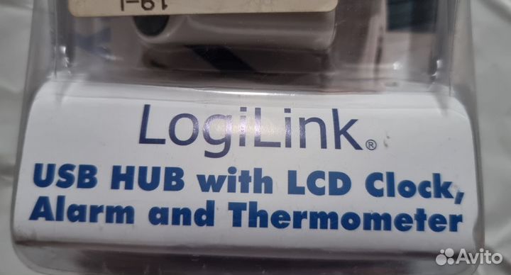 Разветвитель logilink hub USB плюс термометр /часы