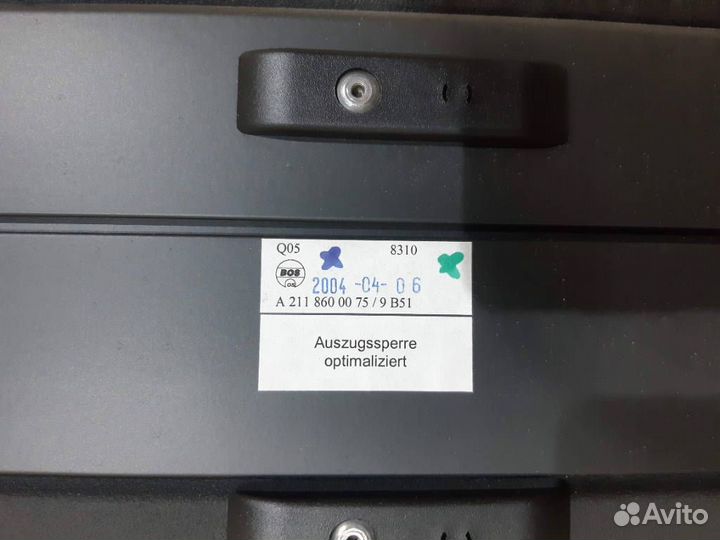 Шторка багажника A2118600075 Mercedes-Benz E-Class