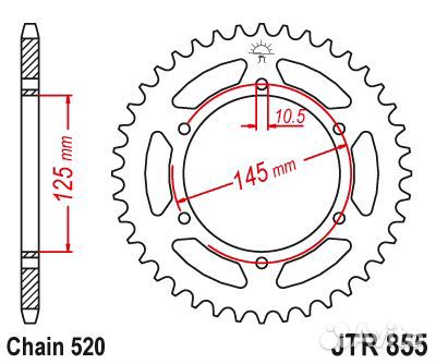 Звезда привода Yamaha XJ600 98-00, XTZ750 90-98