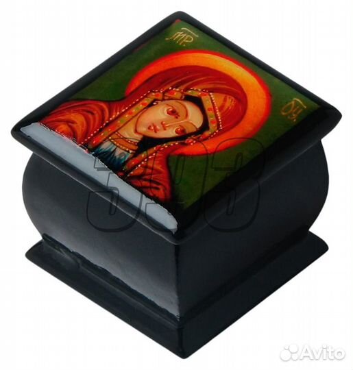 Шкатулка Федоскино Казанская Божья Матерь (22933)