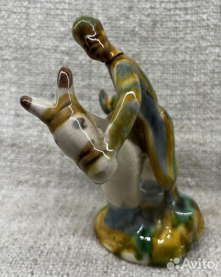 Статуэтка Дед на Осле, зик Конаково СССР в ремонт