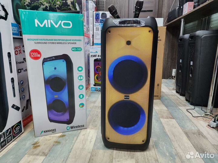 Акустическая система mivo 120Ватт 2 микрофона
