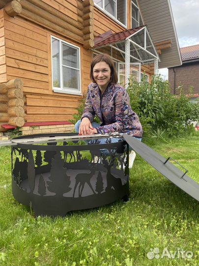 Костровая чаша Природа 40см из 2мм