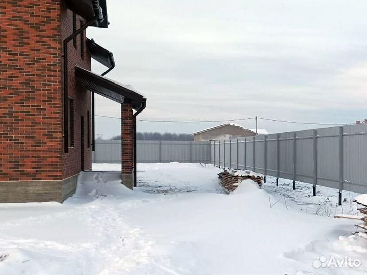 Забор из профлиста под ключ: монтаж и установка в