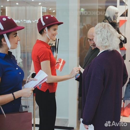 Расклейщик объявлений/раздача листовок