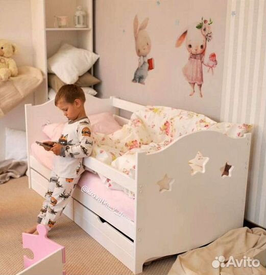 Детская кровать в наличии Софа звезда К-2