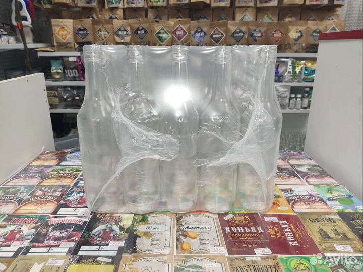 Бутылка винтовая 0,5л с пробкой