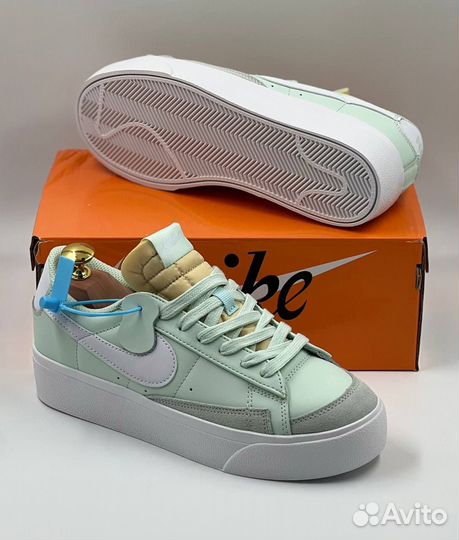 Кроссовки Nike Blazer Low Platform Barely Green