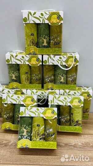 Подарочные наборы полотенца из микрофибры в коробк