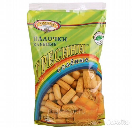 Хлебные палочки Гресини солёные 200 г