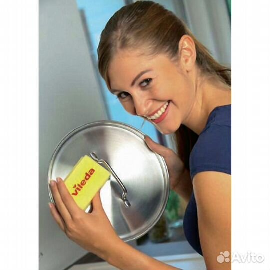 Губка Vileda Глитци для кастрюль 1 шт. (неупакован