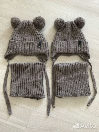 Комплект шапка и снуд детский