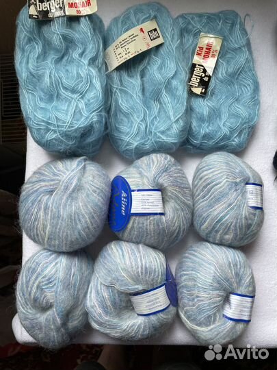 Пряжа мохер производства Франции и Италии