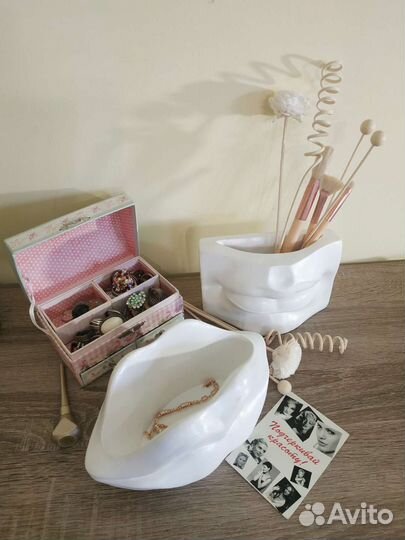 Кашпо губы Давида,женские двойные губы, конфетница