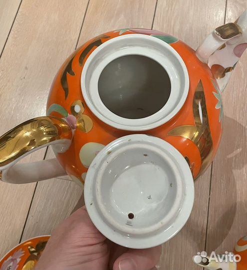 Сервиз чайный Золотой Олень, СССР Дулёво