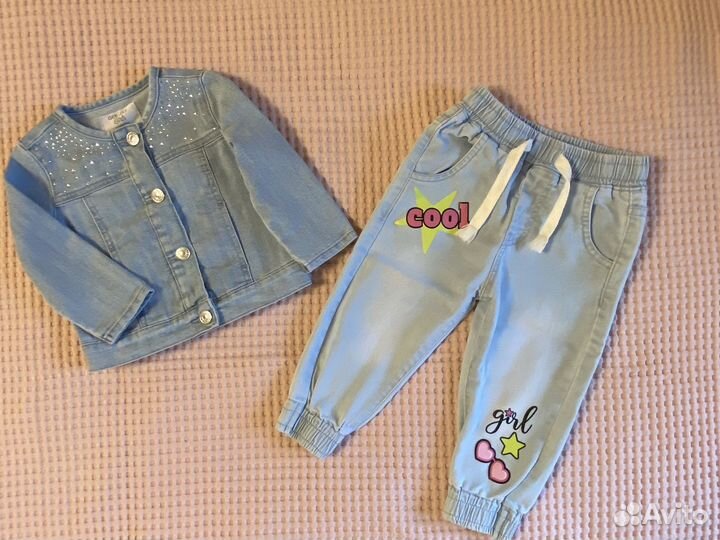 Вещи пакетом на девочку 80 86 размер