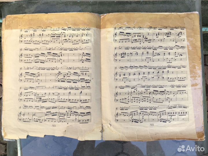 Ноты старинные/Юргенсон/Бах