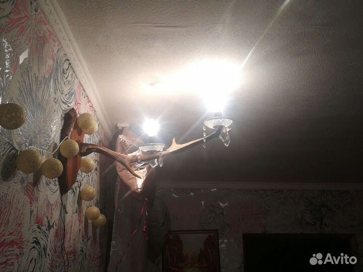 Бра из рога лося