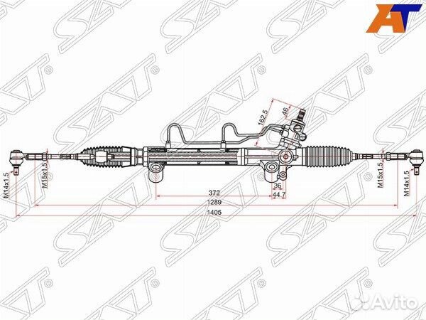 Рейка рулевая toyota hilux pick UP