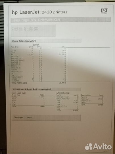 Принтеры HP2420n