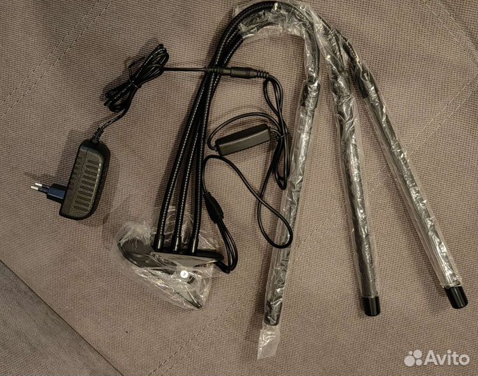 Фитолампа для растений 3 рожка новая