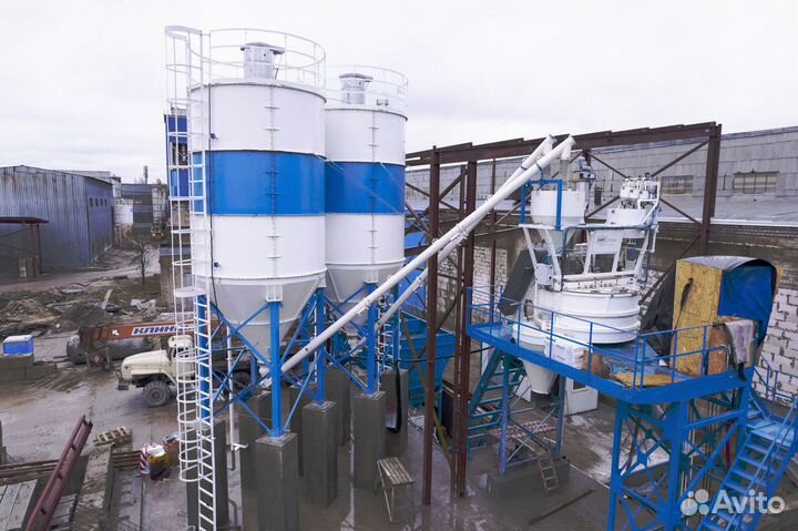 Бетонный завод Комета в зимнем варианте