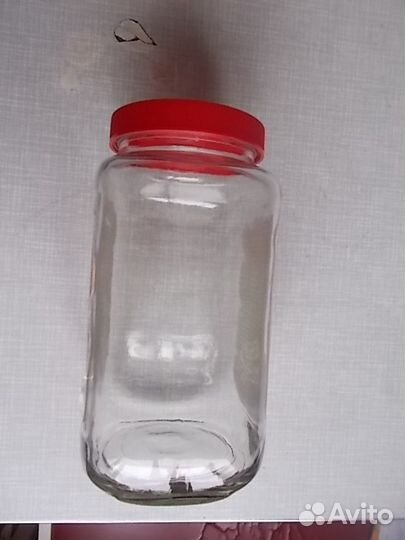 Банки из-под кофе с крышками Стекло 4 шт